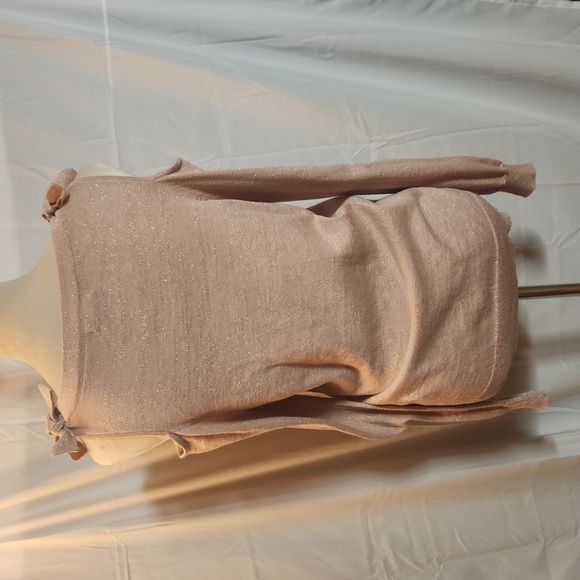 Maurices Rose Gold Cold Shoulder Sweater - Picture 2 of 4